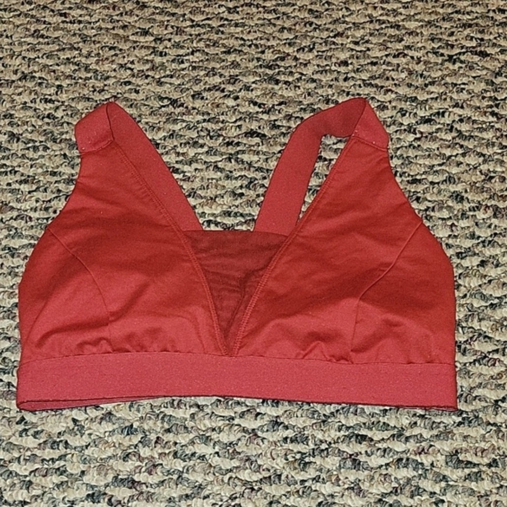 JoyLab Bright Red Cross Back Sports Bra
